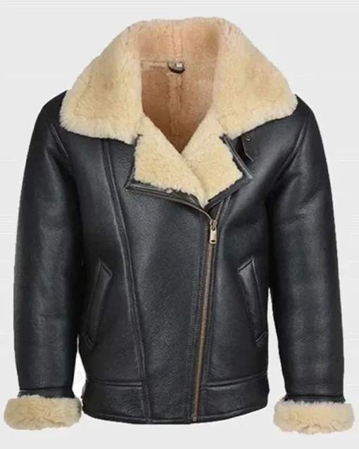 Erik Black Shearling — view 3